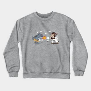 Street Fighter, Godzilla vs King Kong Crewneck Sweatshirt